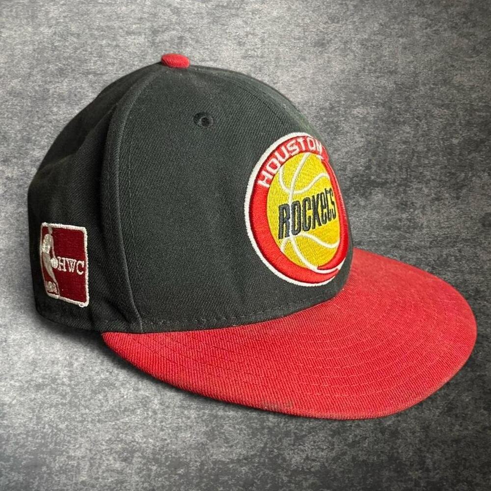 New Era Houston Rockets 9FIFTY M/L Black Red Hardwood Classics Snapback Hat